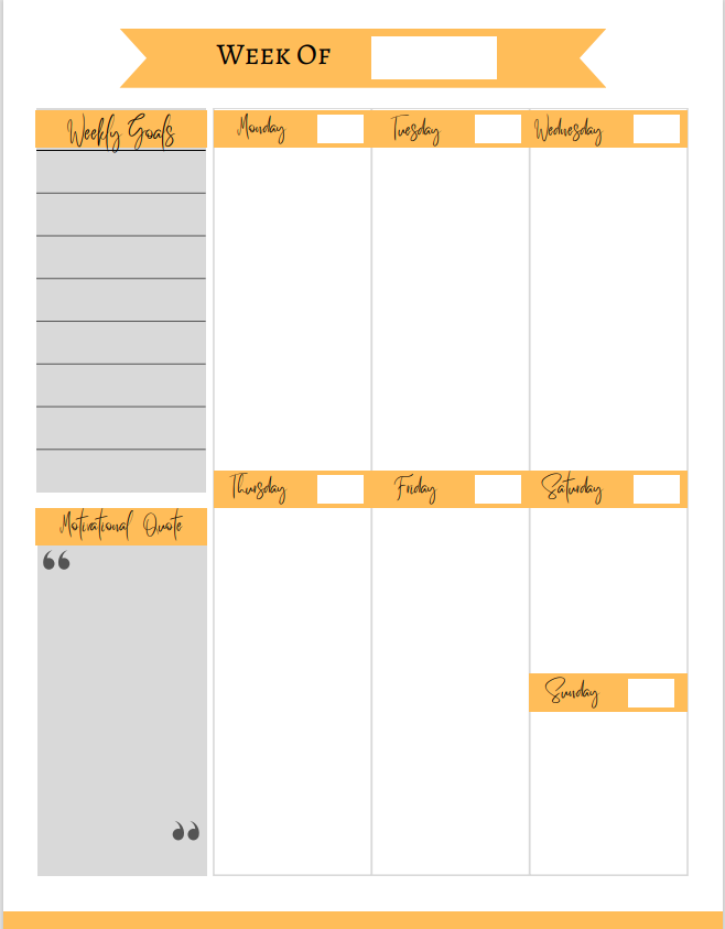 Student Planner Printables - withharmonyco.com