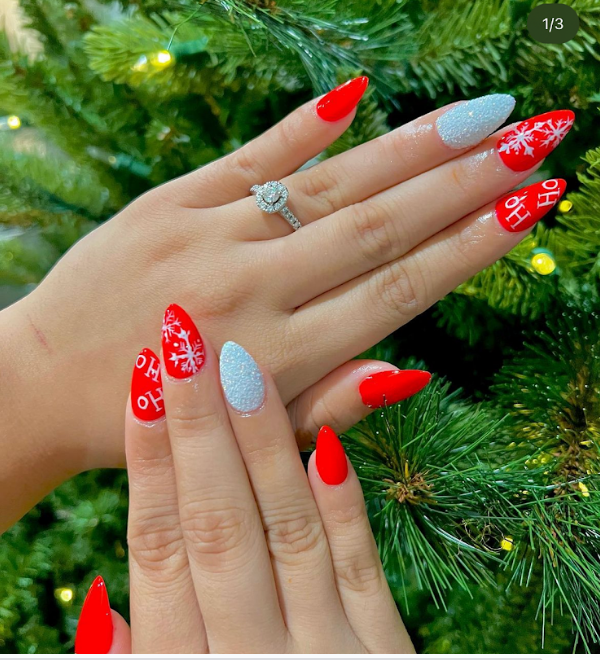 Insanely cute Red and White nails you must see! - withharmonyco.com