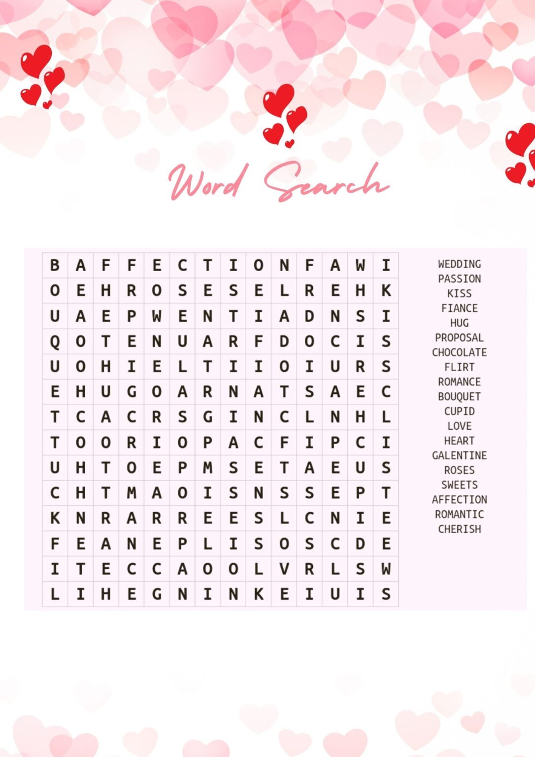 24 Free Printable Valentines Day games