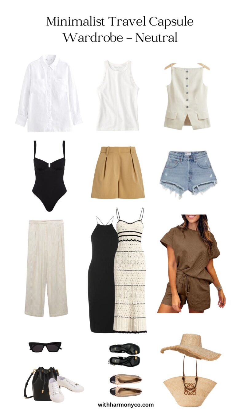 How to create a Minimalist Summer Travel Capsule Wardrobe