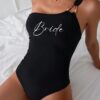 Team Bride Personalised Swimsuit