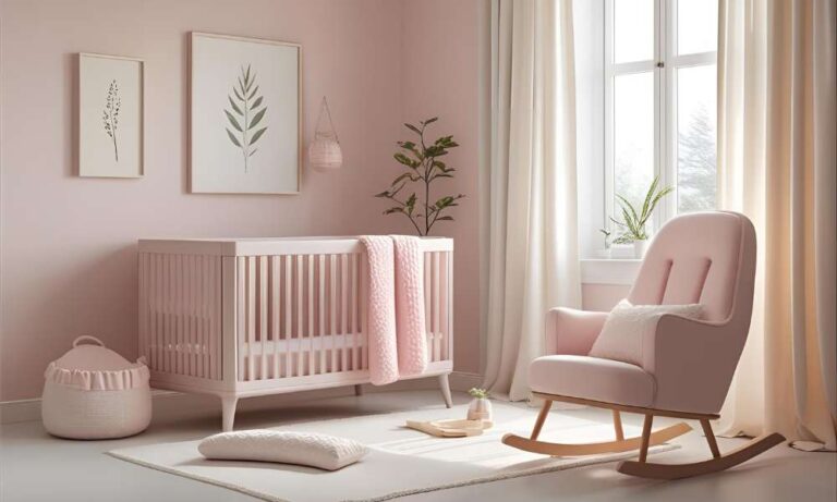 Aesthetic baby girl nursery decor that’s all about comfort and calm
